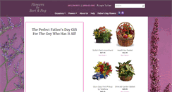 Desktop Screenshot of flowersbybertandpeg.com