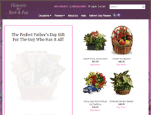 Tablet Screenshot of flowersbybertandpeg.com